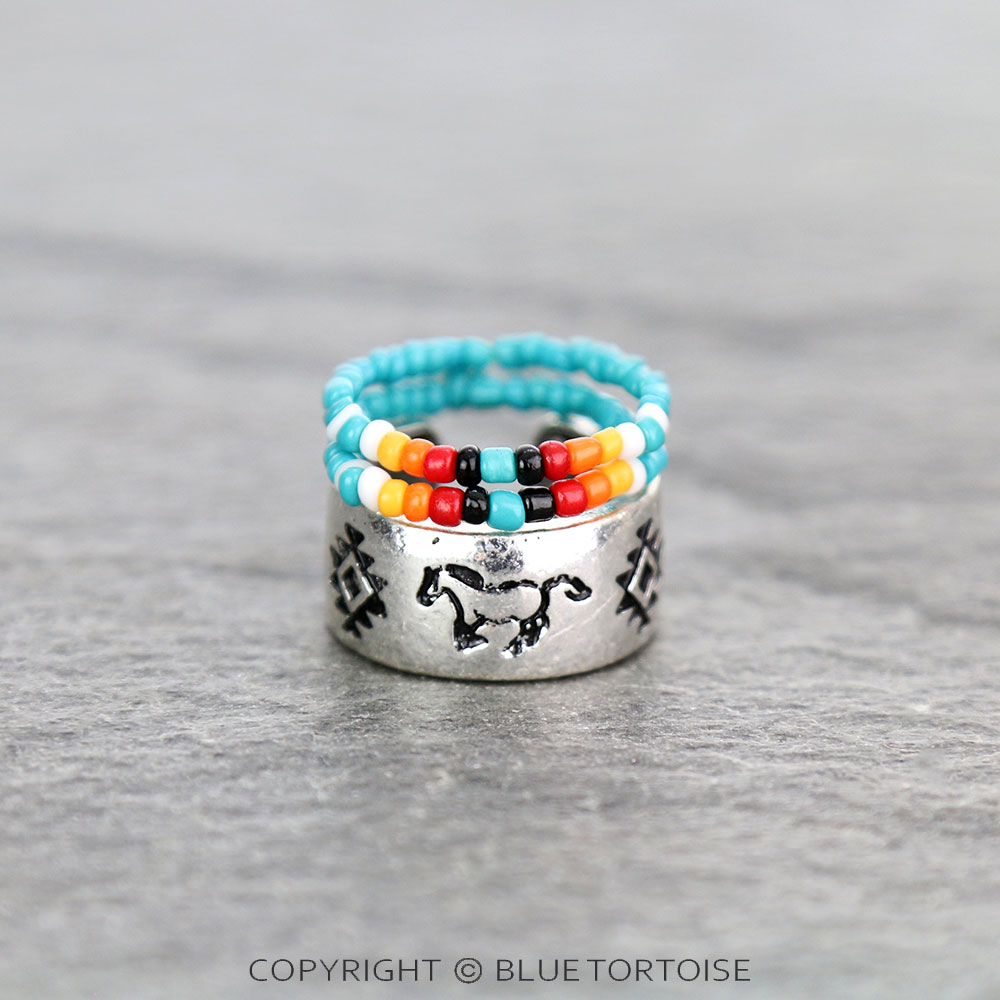 3 Layered Western Design Ring