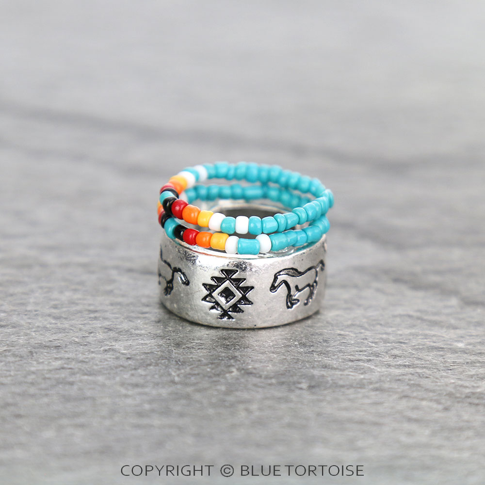 3 Layered Western Design Ring - Image 2