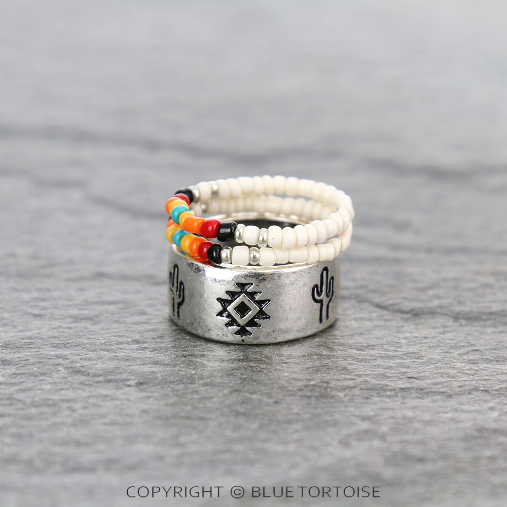 3 Layered Western Design Ring - Image 2