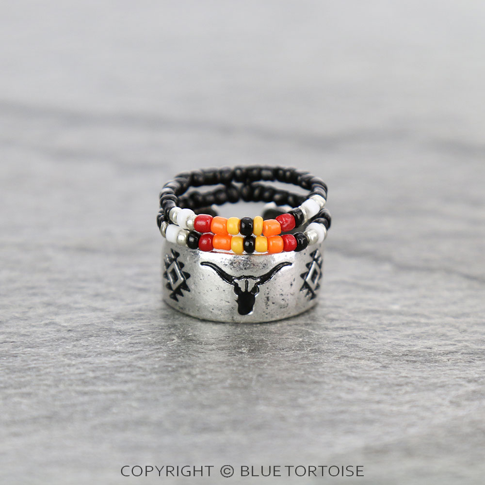 3 Layered Western Design Ring