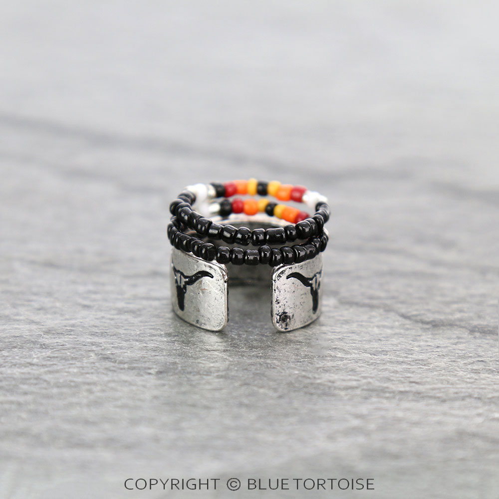 3 Layered Western Design Ring - Image 3