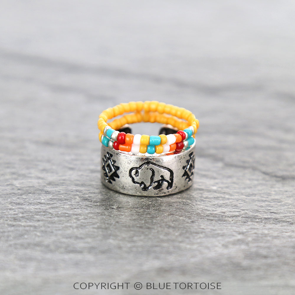 3 Layered Western Design Ring