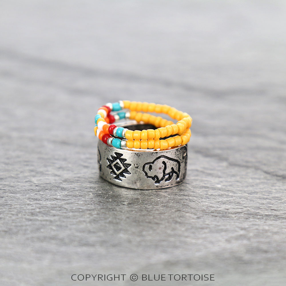 3 Layered Western Design Ring - Image 2