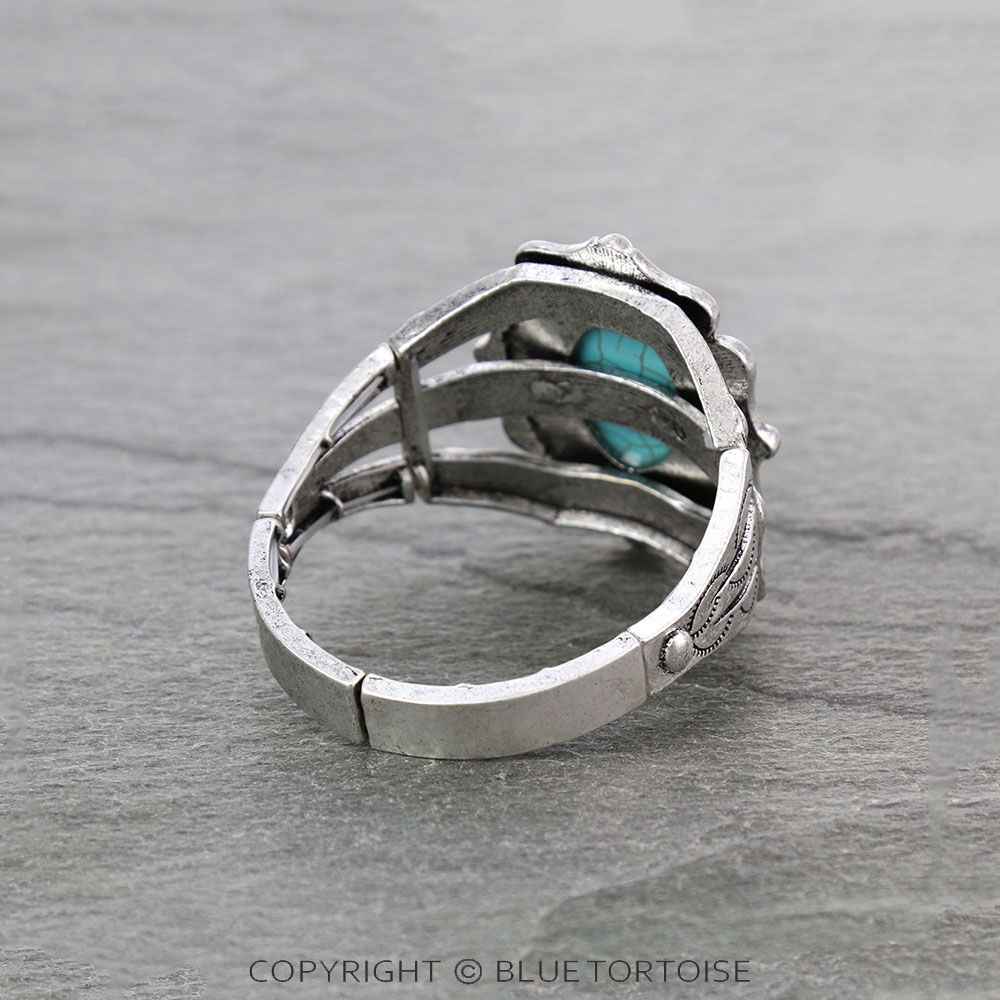 Western Design Stone Stretch Bracelet - Image 3