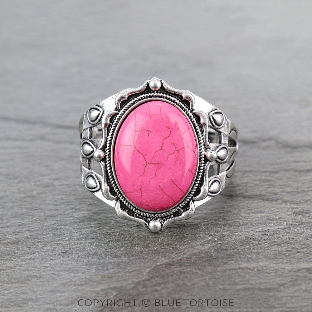 Western Design Stone Stretch Bracelet