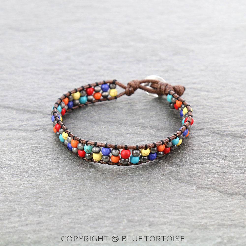 Western Bead Braided Bracelet