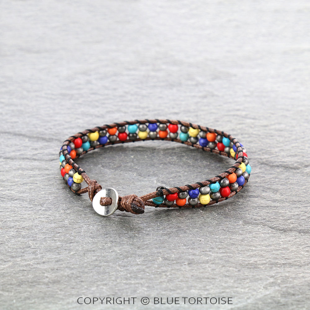 Western Bead Braided Bracelet - Image 2