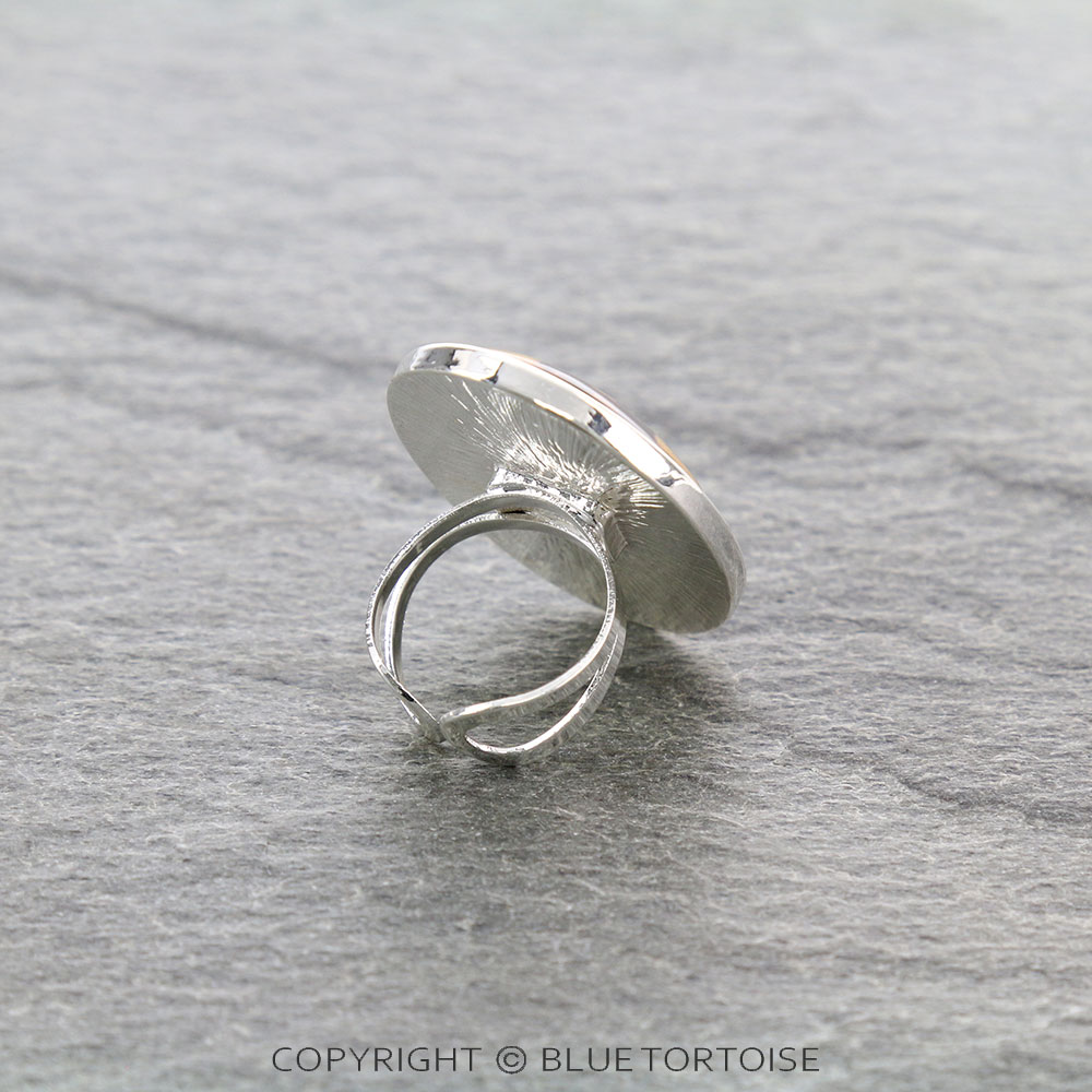 Western Indian Flat Bubble Cuff Ring - Image 3