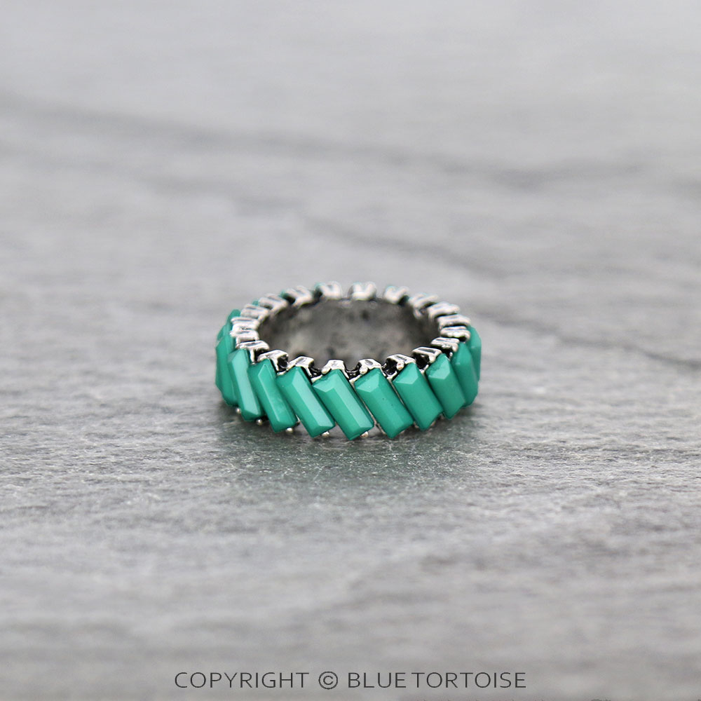 Western Rectangular Stone Ring