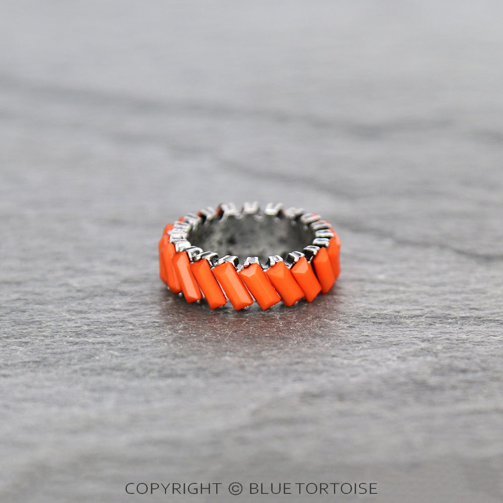 Western Rectangular Stone Ring