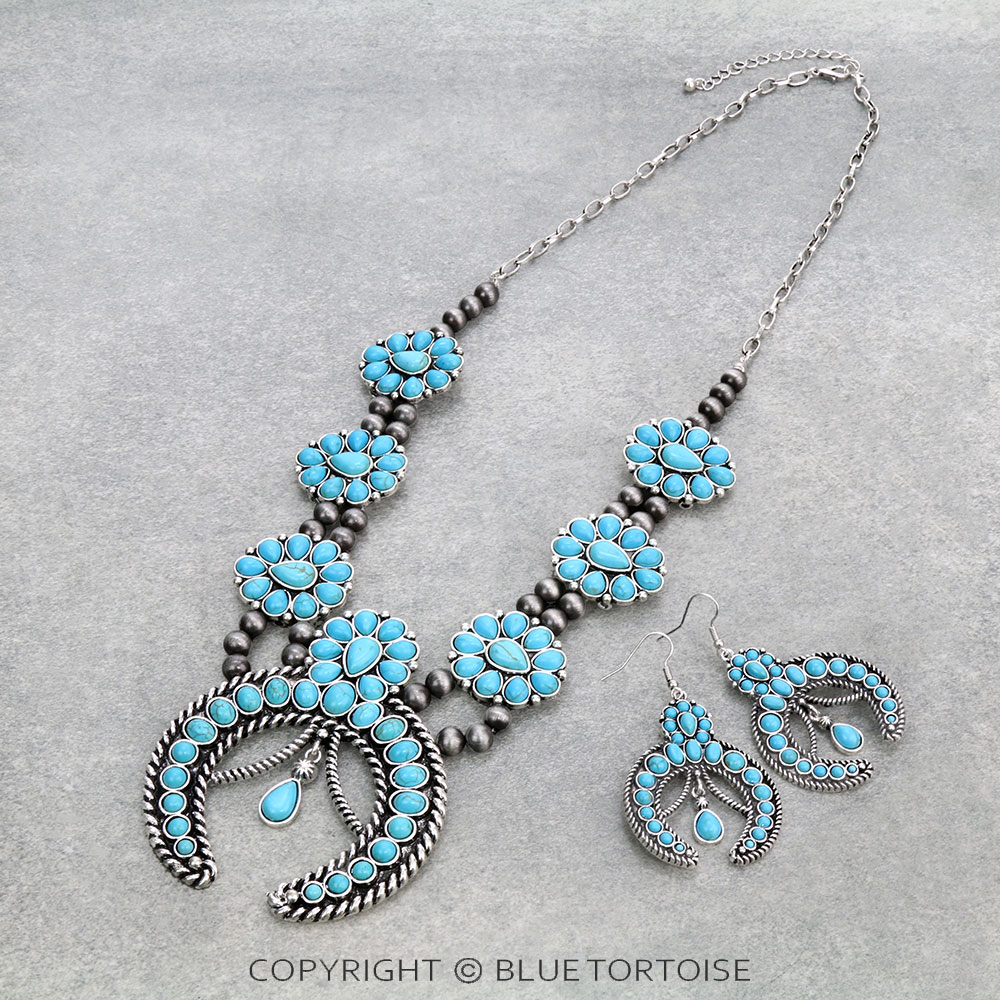 Western Squash Blossom Necklace Set