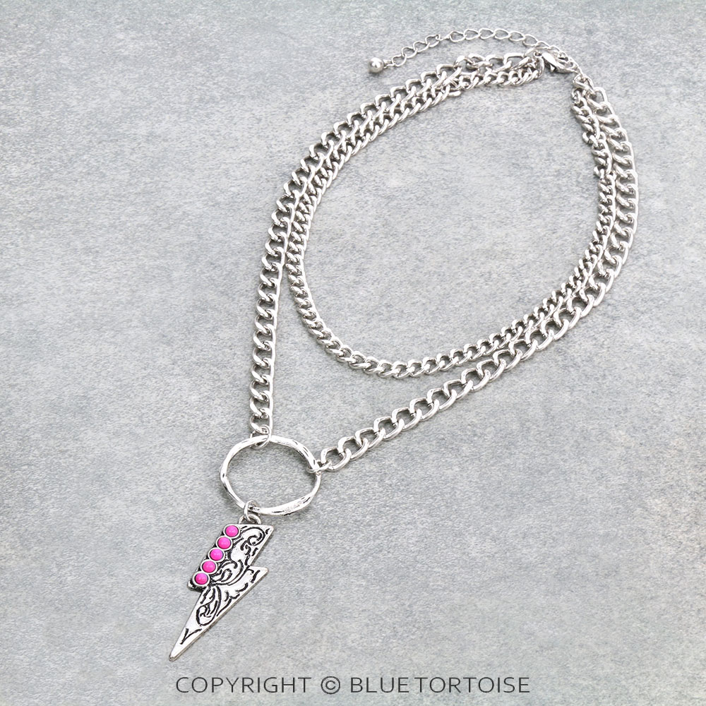 Western Thunder 2 Layered Chain Necklace
