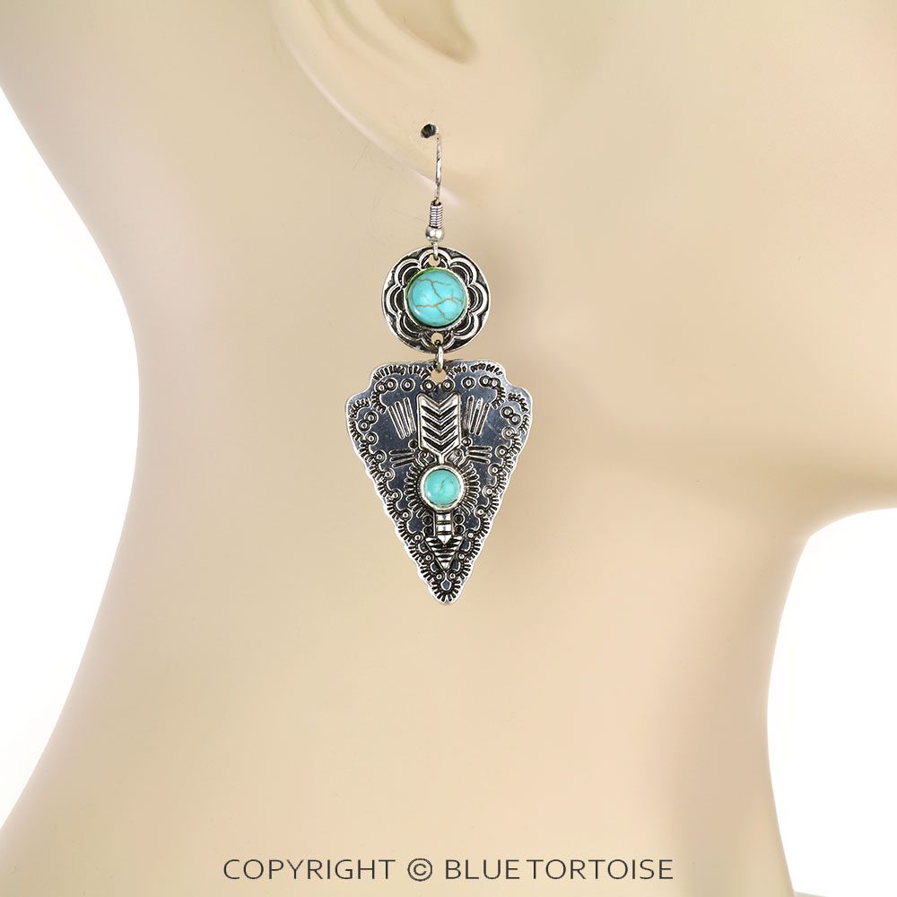 Western Arrow Dangle Earrings - Image 2