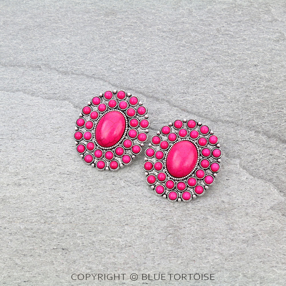 Western Stone Post Earrings