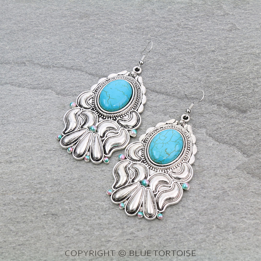 Cosmic Unicorn Bead with Stone Dangle Earrings