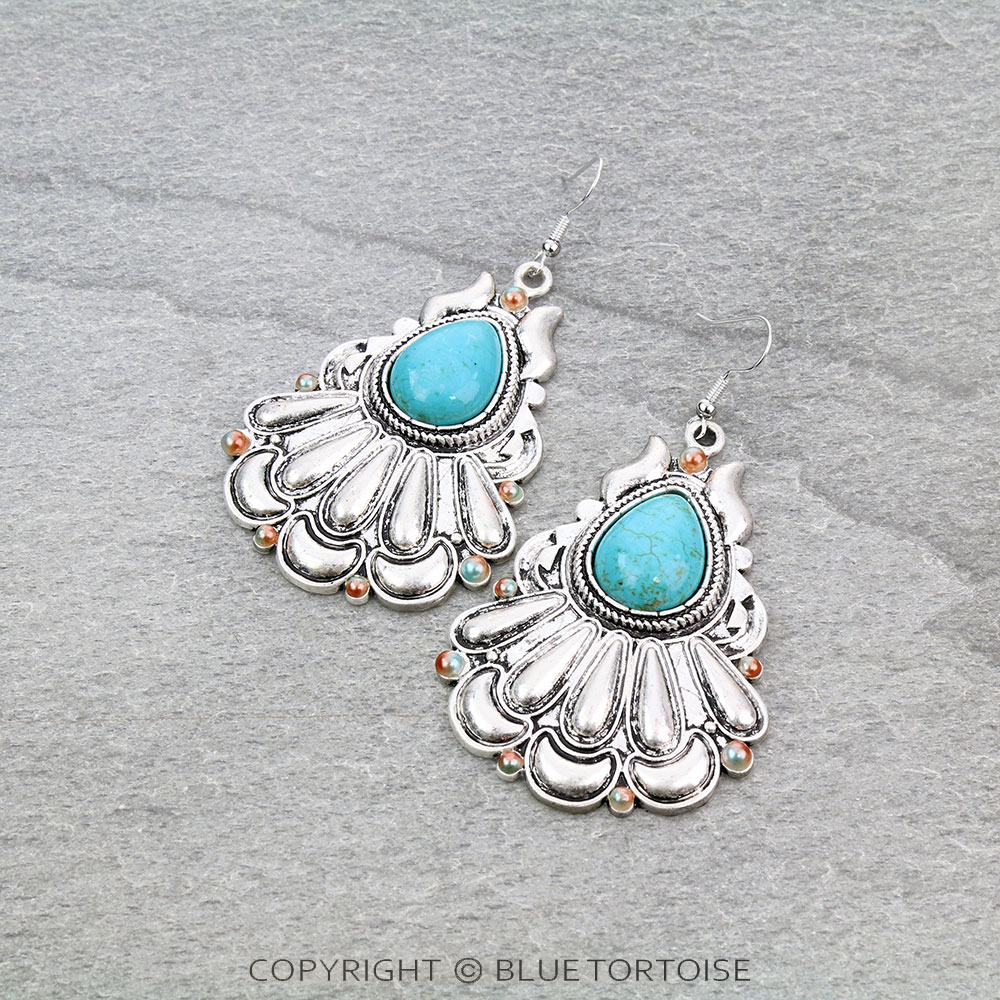 Cosmic Unicorn Bead with Stone Dangle Earrings