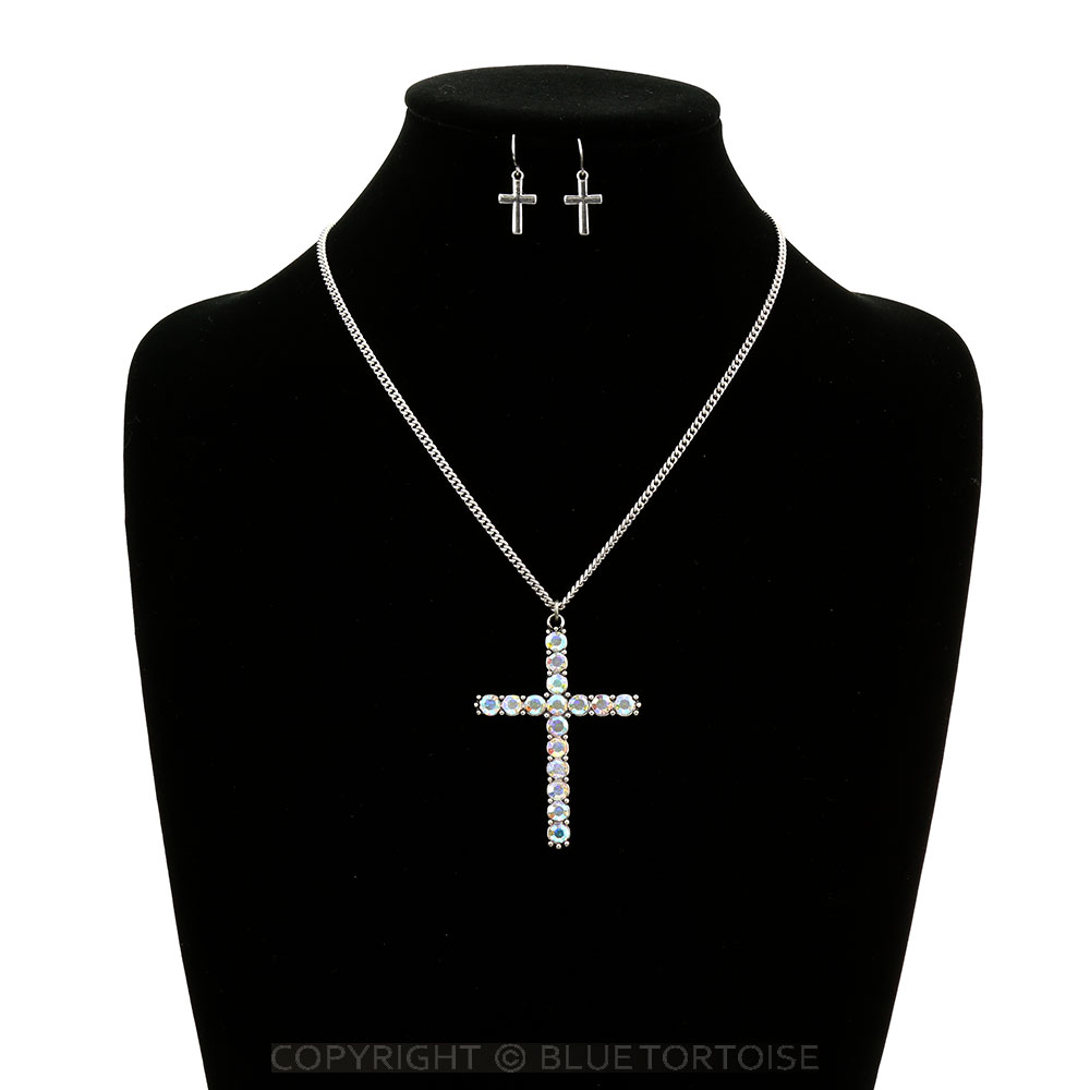 Cross Pendant Necklace Set - Image 2