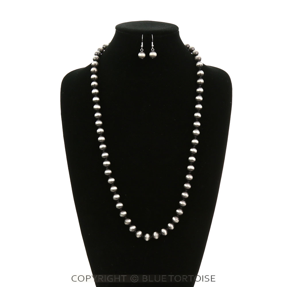 Navajo Style Pearl Necklace Set - Image 2