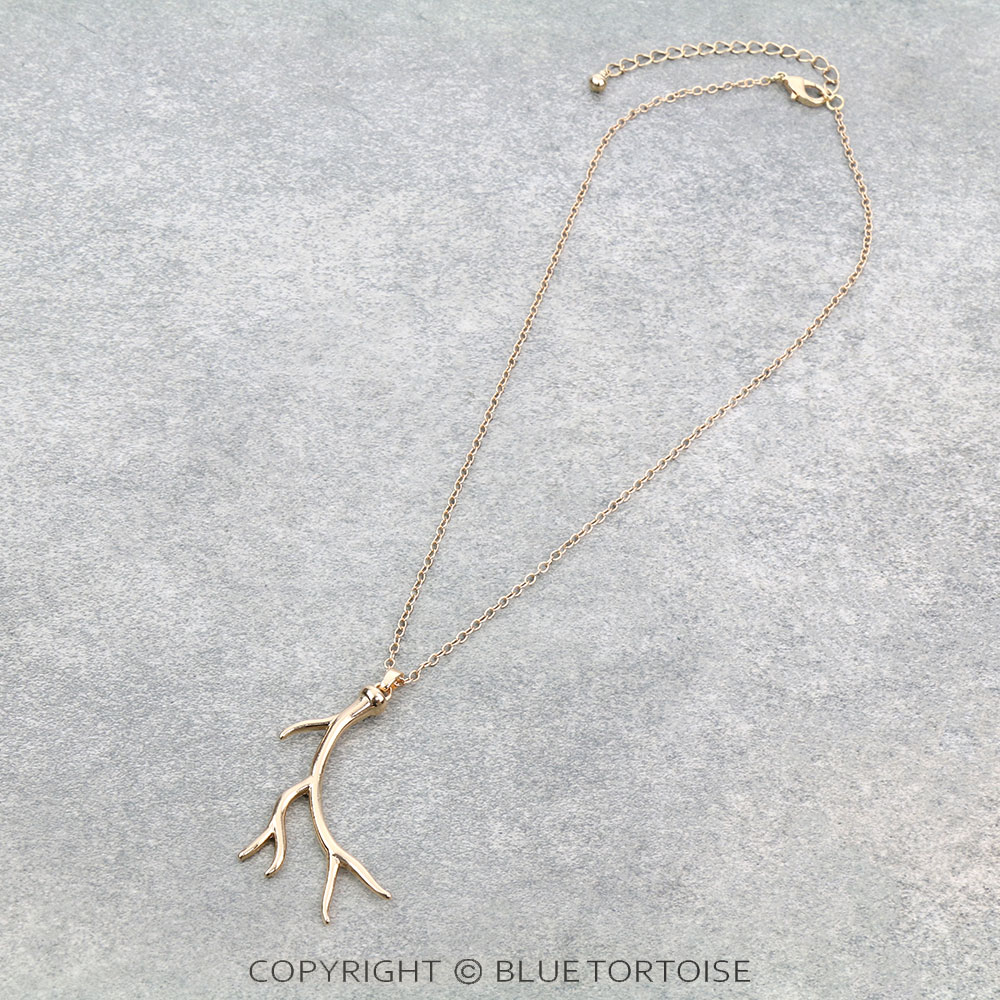 Antler Pendant Necklace