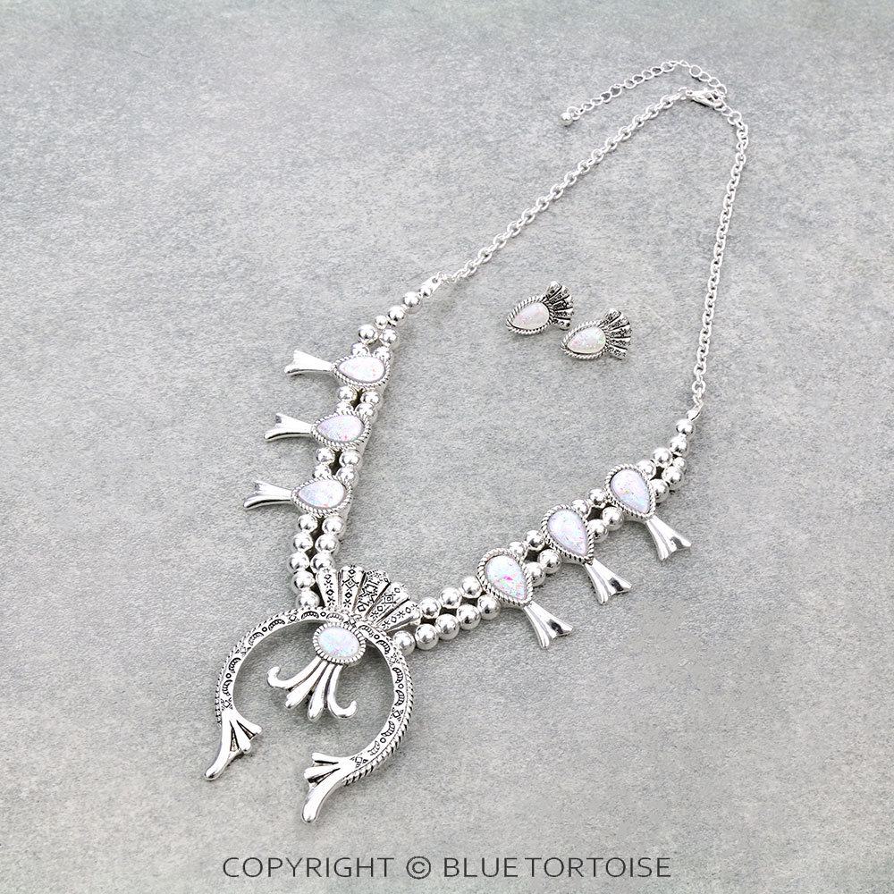 Western Squash Blossom Necklace Set