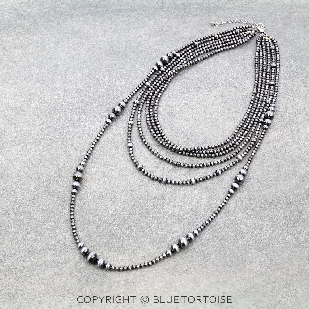 6Row Navajo Style Pearl Necklace