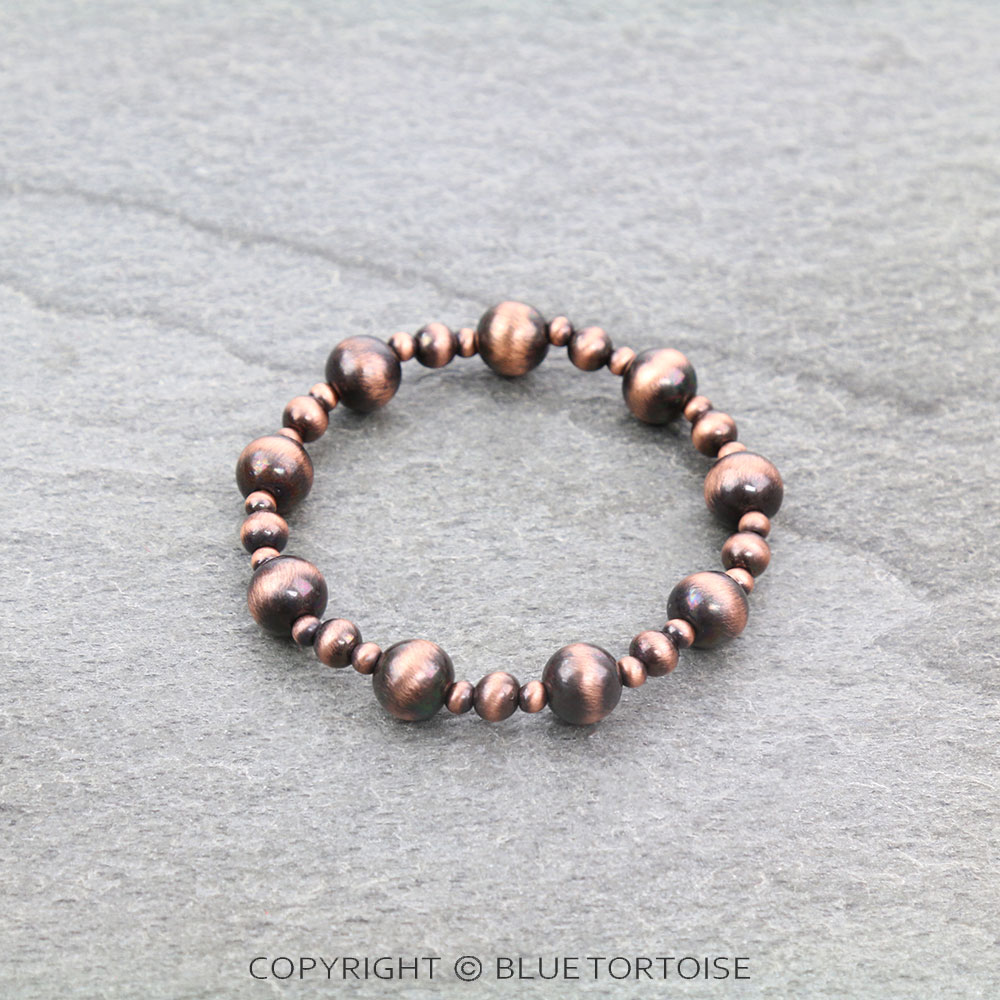 Navajo Style Pearl Stretch Bracelet