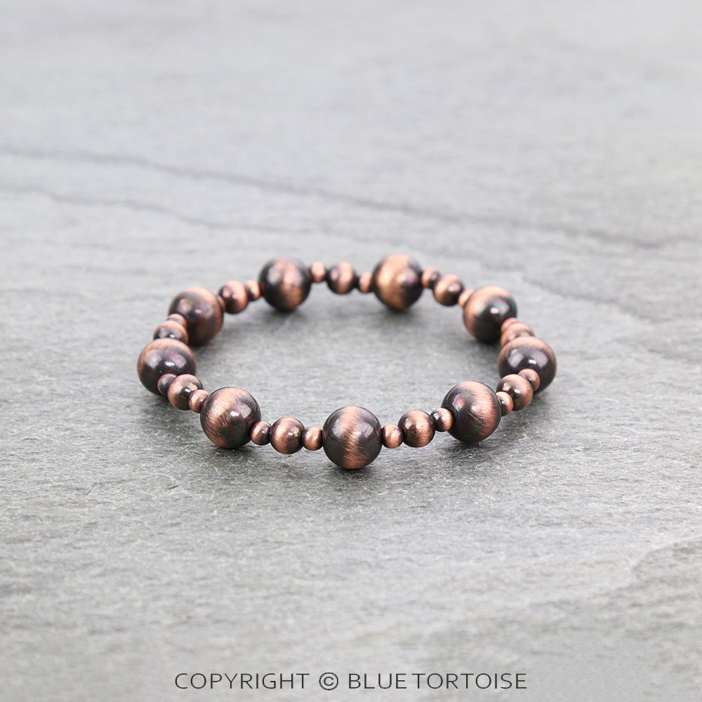 Navajo Style Pearl Stretch Bracelet - Image 2