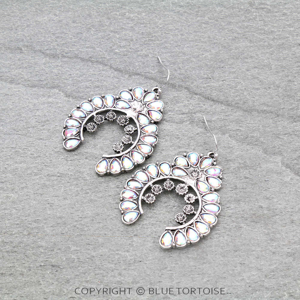 Squash Blossom Fish Hook Earrings