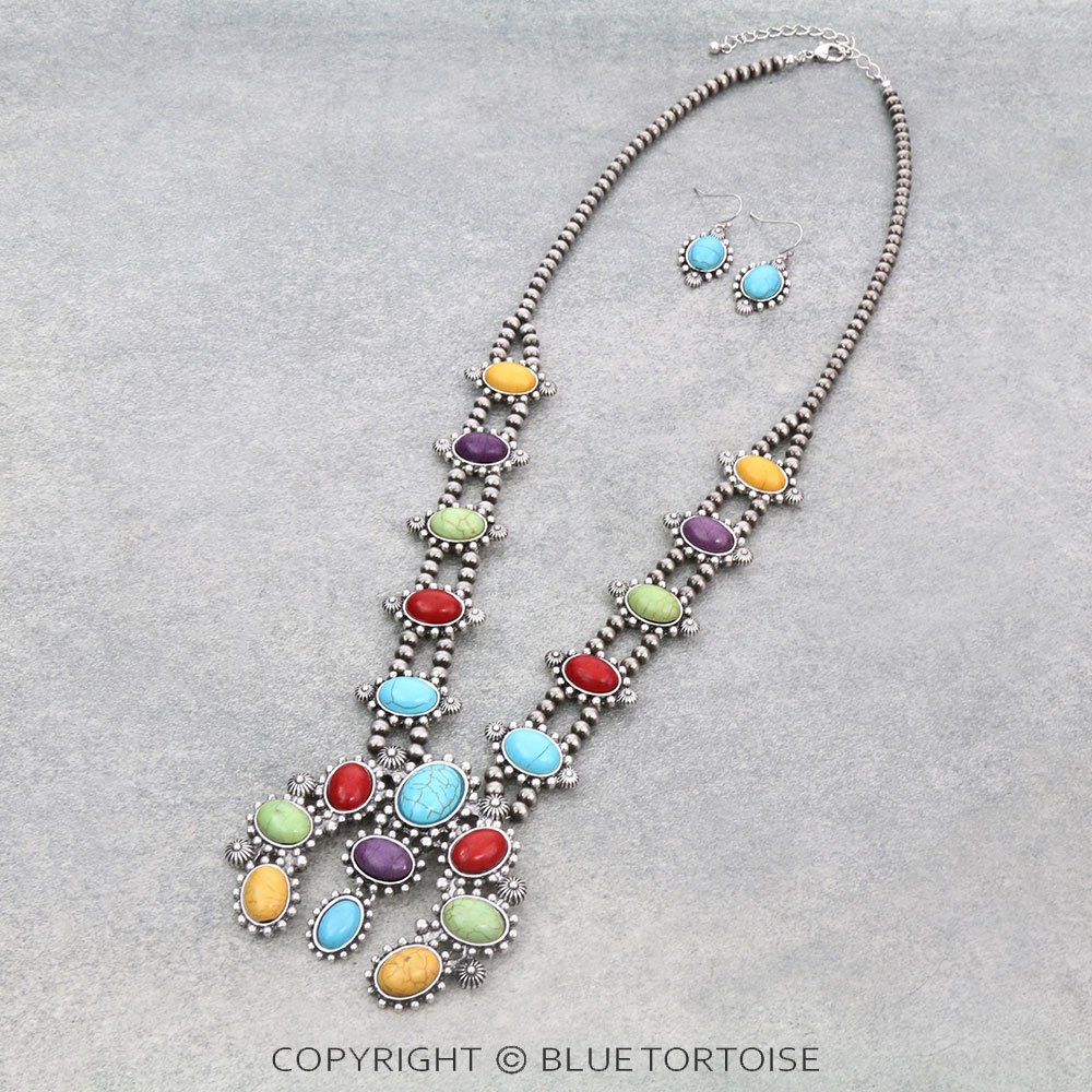 Western Squash Blossom Necklace Set