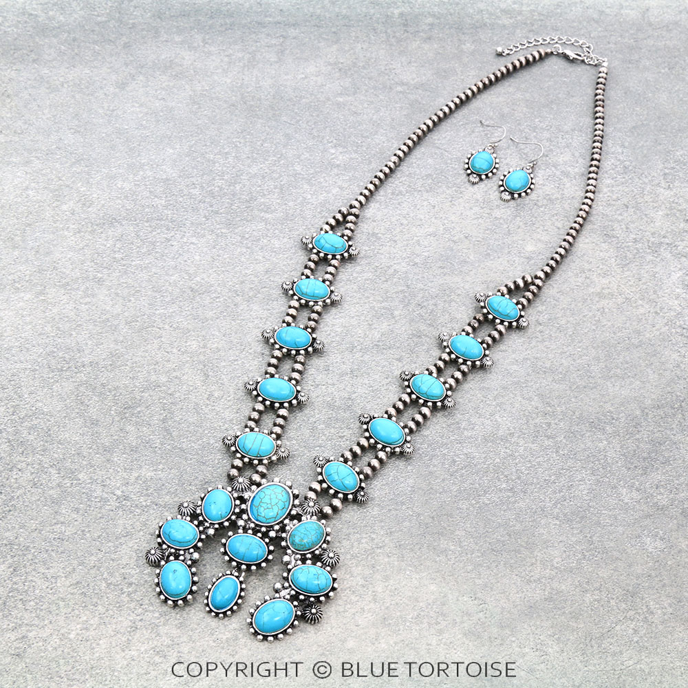 Western Squash Blossom Necklace Set
