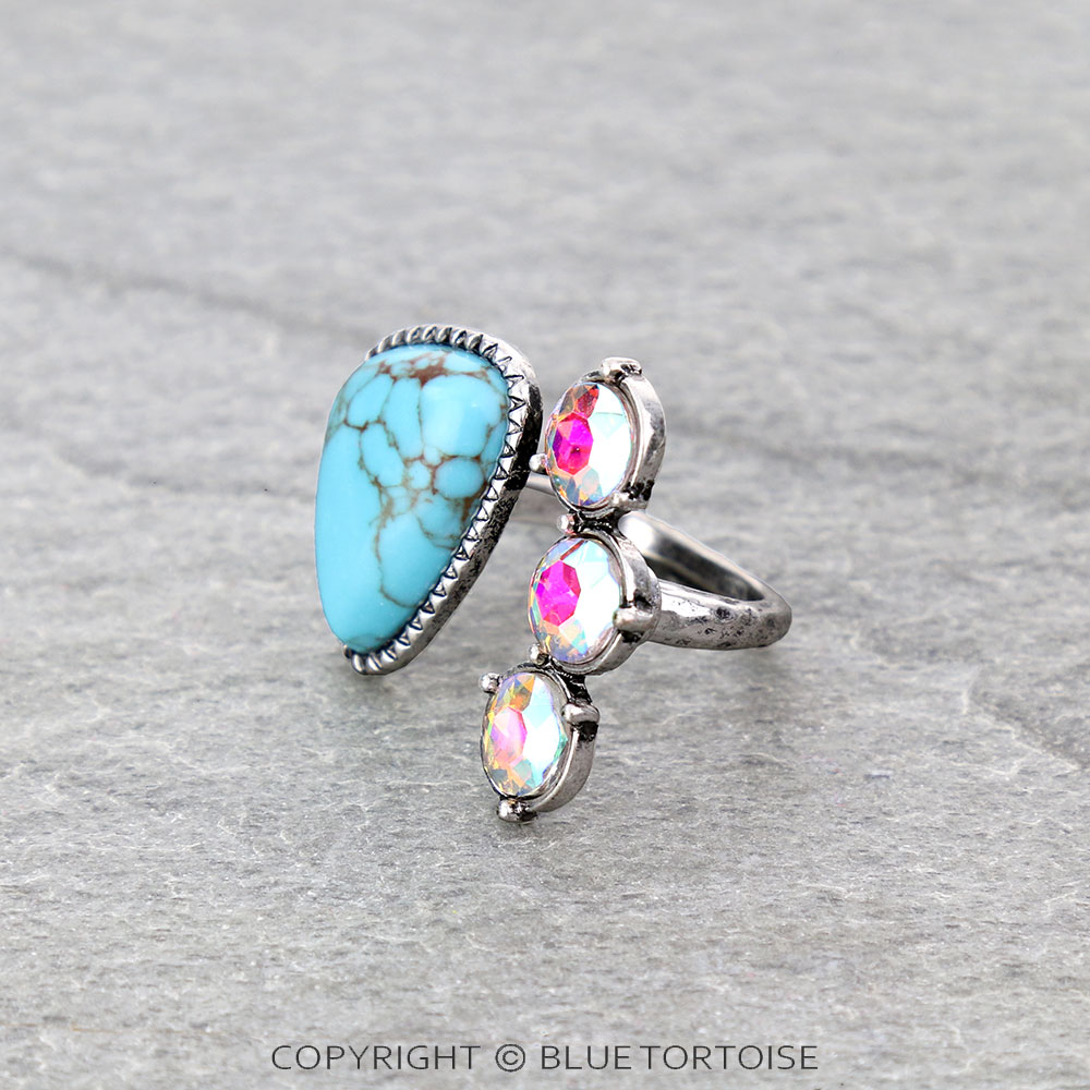 Stone Cuff Ring - Image 2