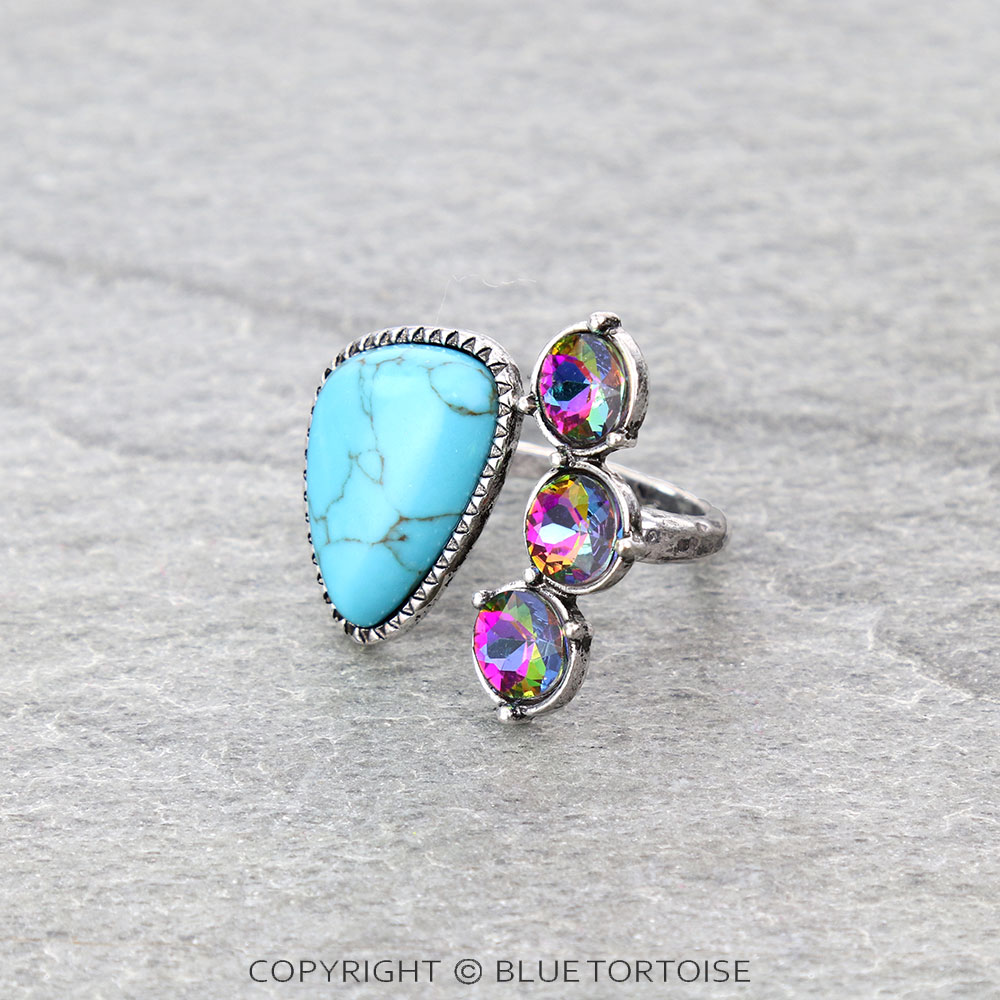 Stone Cuff Ring - Image 2