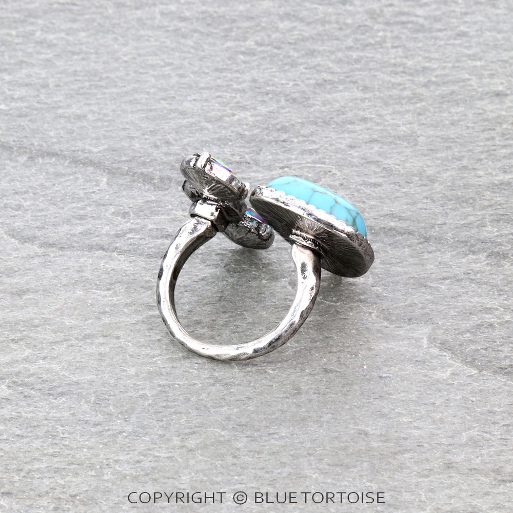 Stone Cuff Ring - Image 3