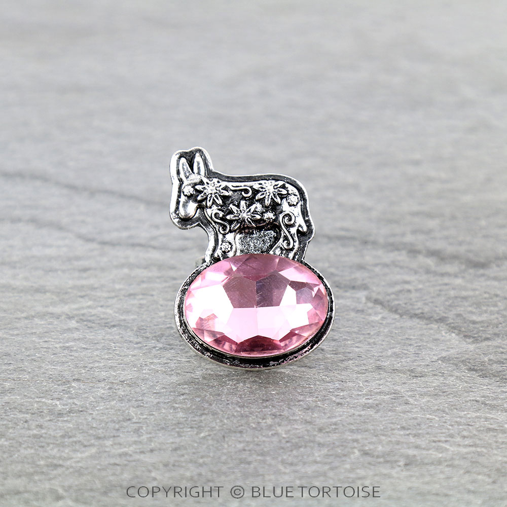 Donkey with Stone Cuff Ring