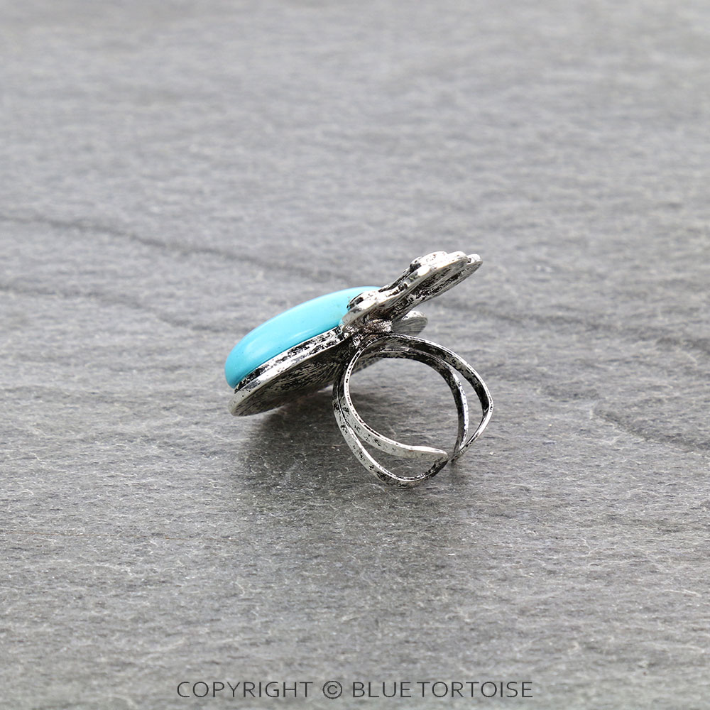 Cactus with Stone Cuff Ring - Image 2
