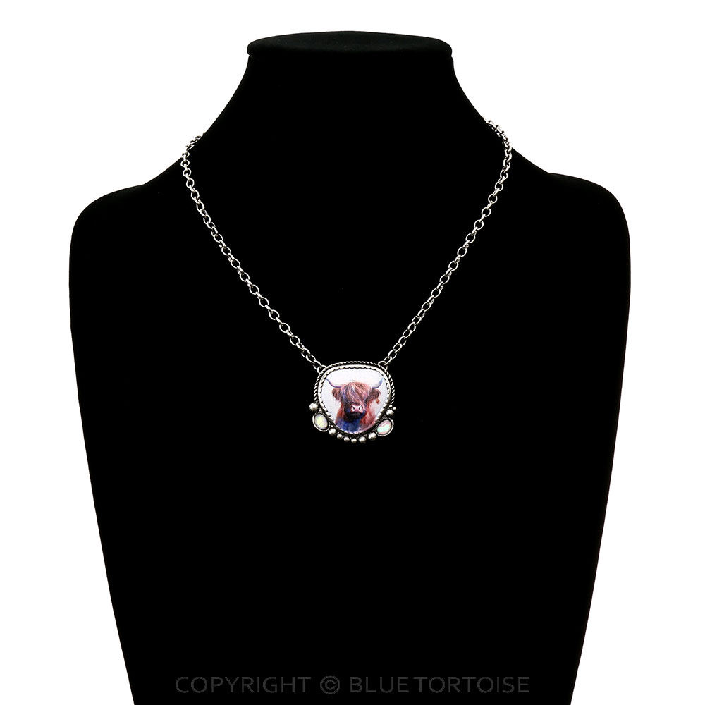 Western Buffalo Pendant Necklace - Image 2