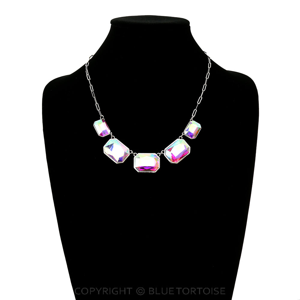 5 Rhinestones Necklace - Image 2