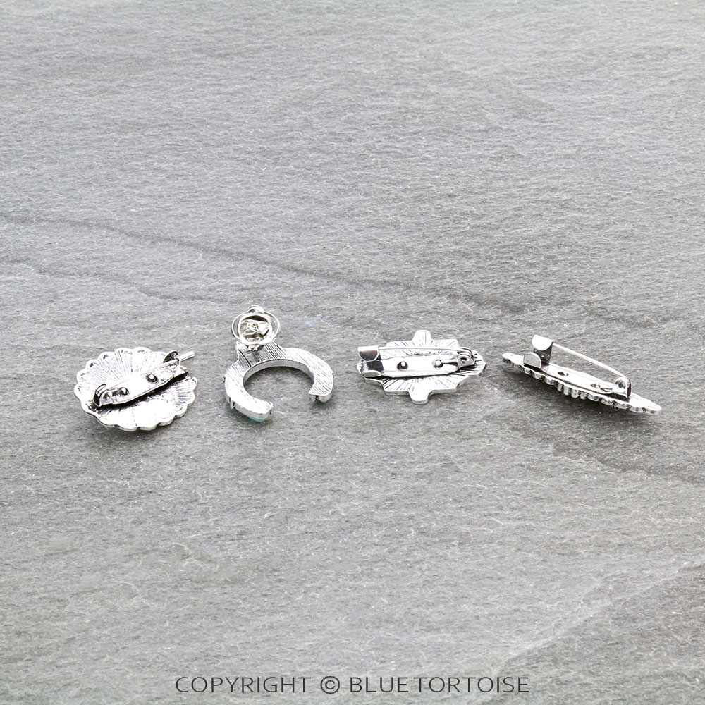 Western Concho Stone Hat Pin Set - Image 2