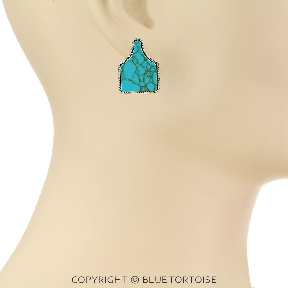 Western Cattle Tag 3 Pair Earring Set - Image 2