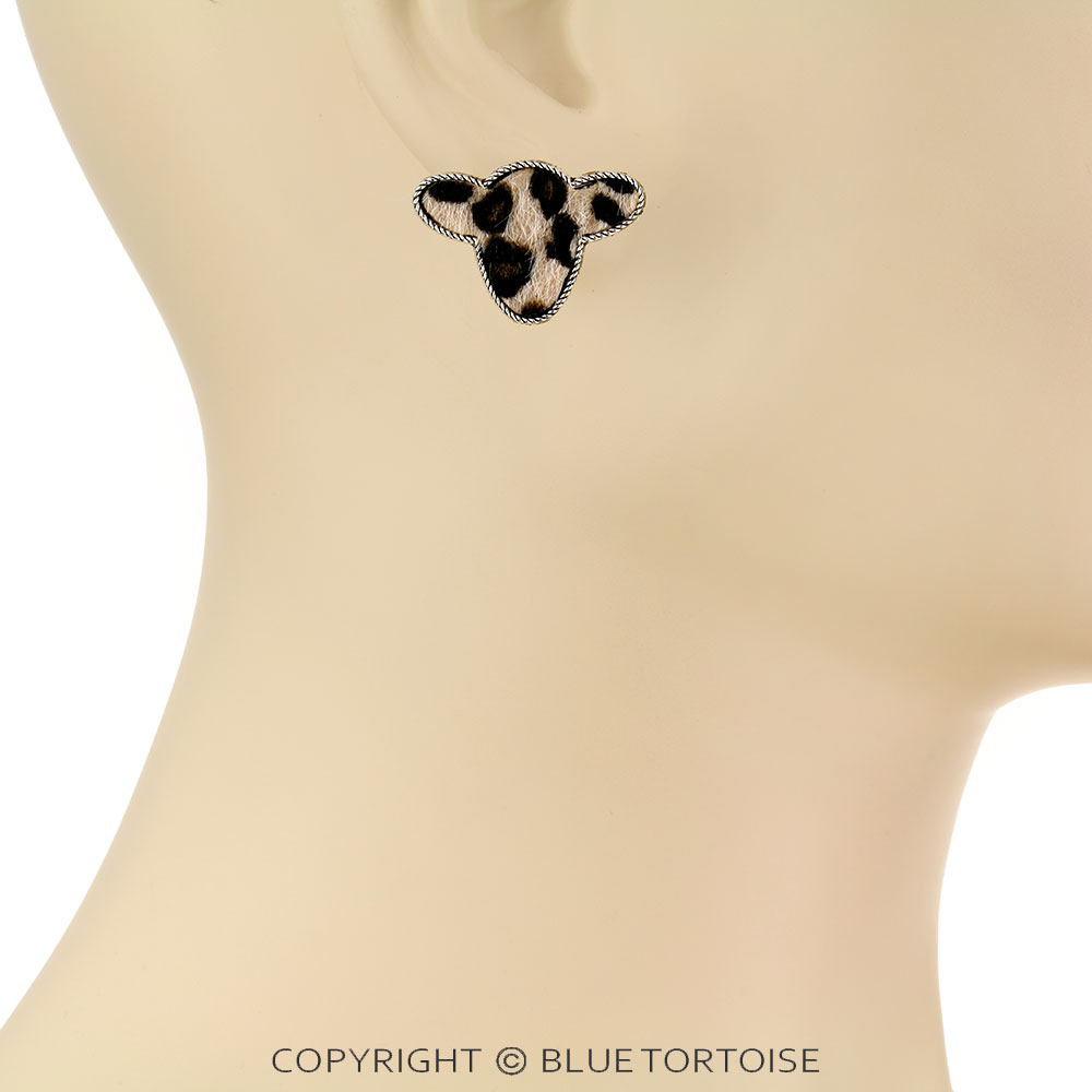 Western Cow Head 3 Pair Earring Set - Image 2