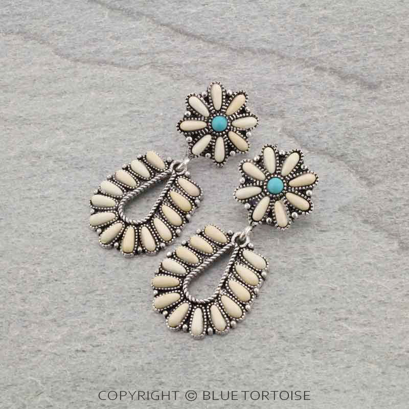 Western Style Stone Post Earrings