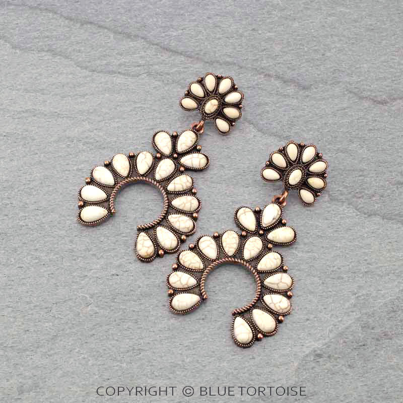 Squash Blossom Post Earrings