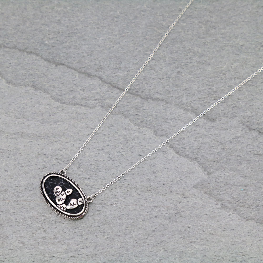Western Cactus Pendant Chain Necklace