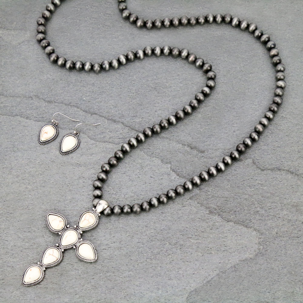 Western Cross Necklace Set