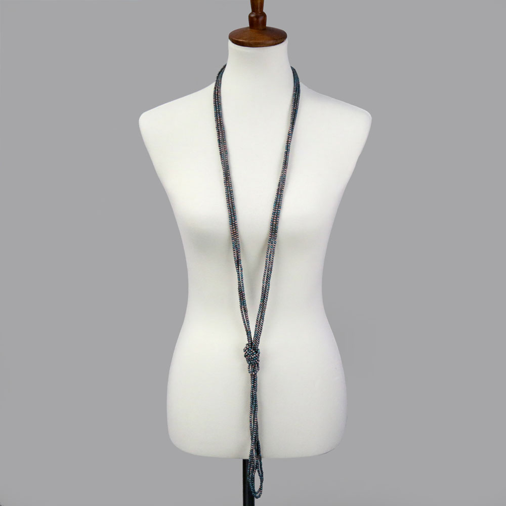 4mm Navajo Style Pearl Necklace - Image 2