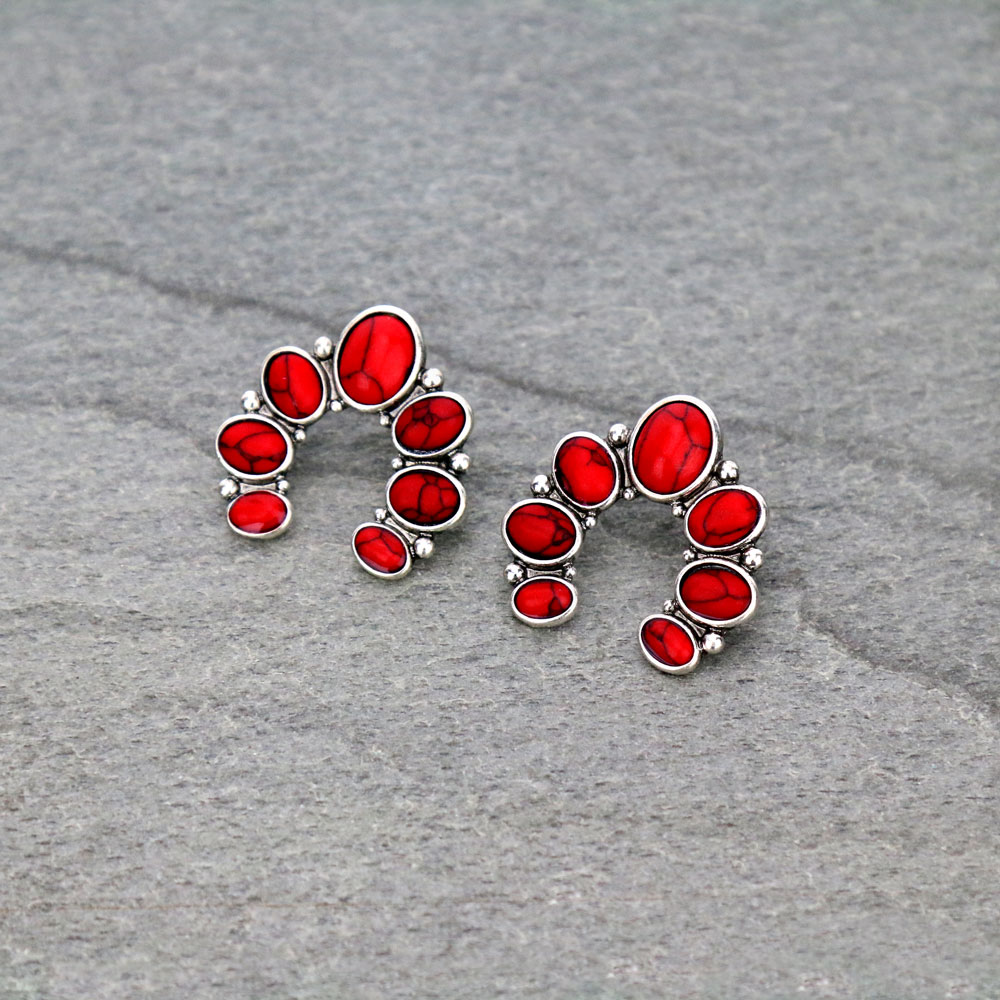 Squash Blossom Stud Earrings