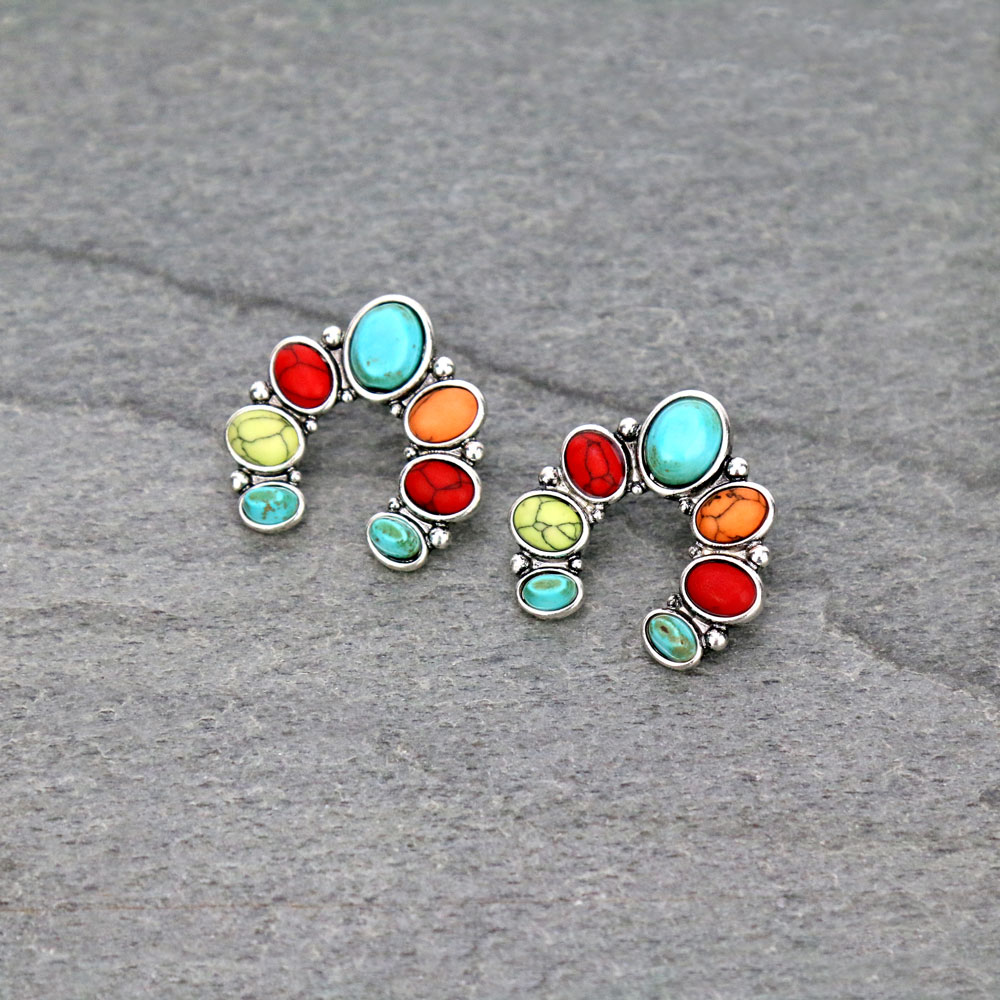 Squash Blossom Stud Earrings
