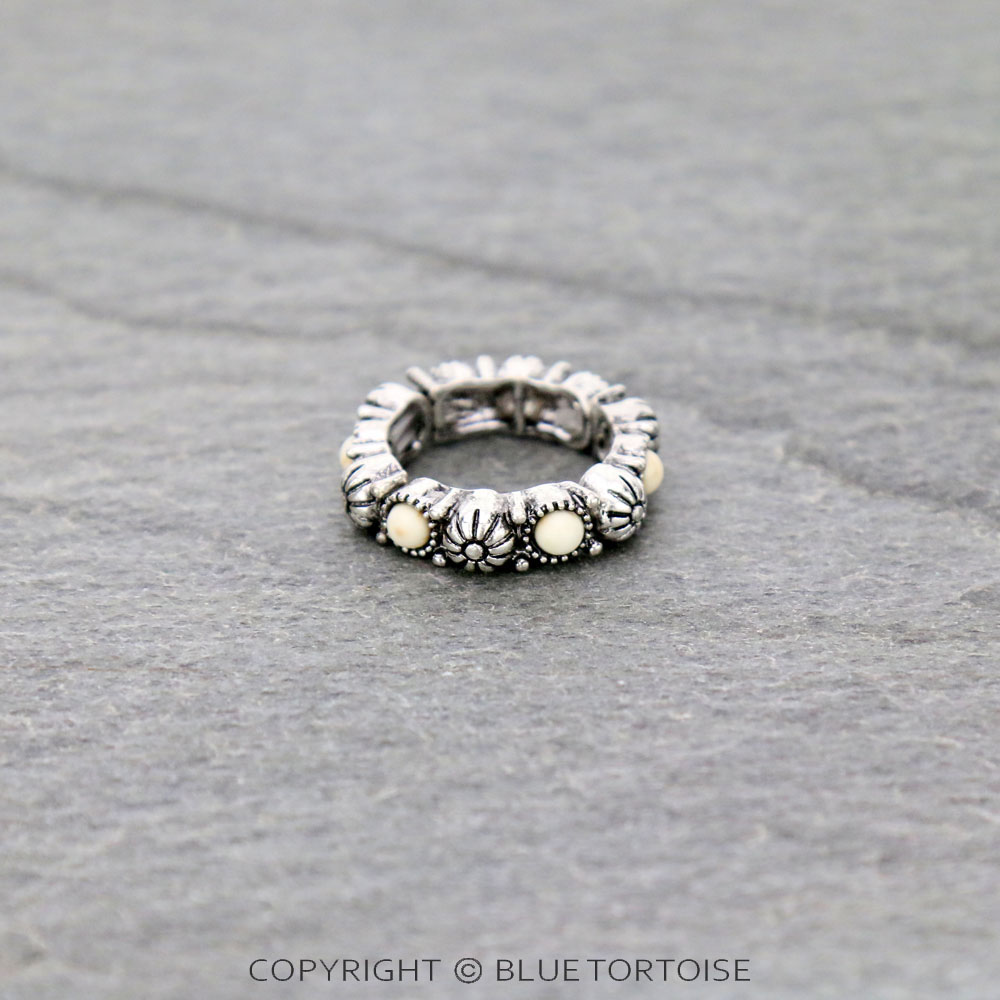Western Stone Stretch Ring