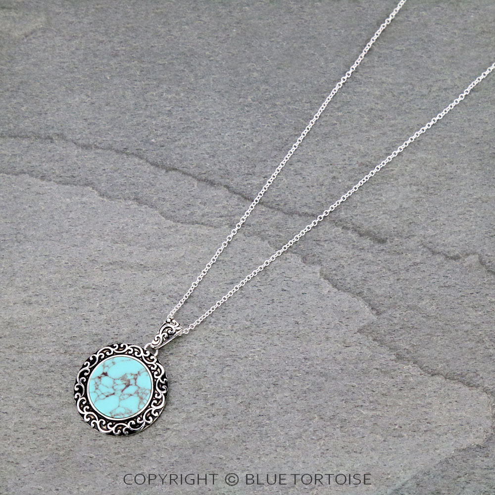 Round Designer Texture Necklace