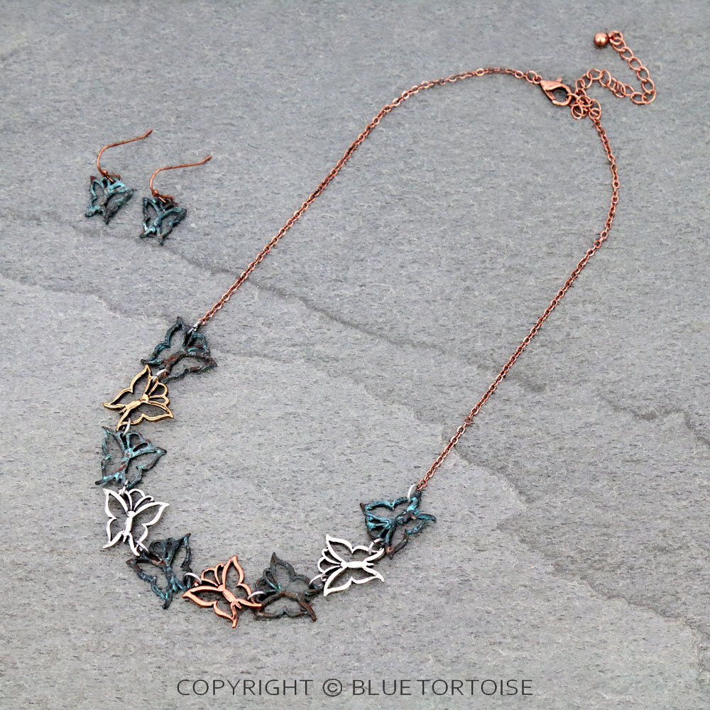 Fashion Butterfly Necklace Set